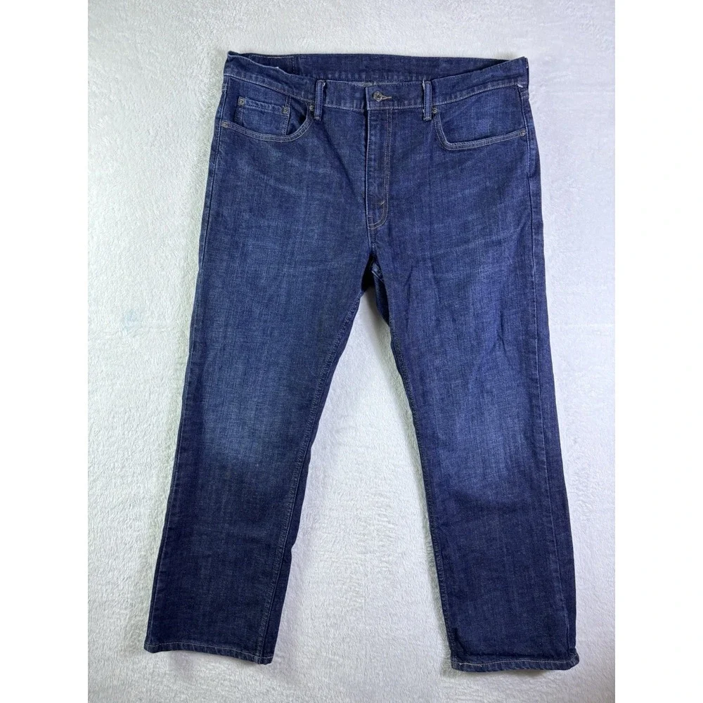 Levi's 559 Relaxed Straight Jeans Men's 40x30Dark Wash Blue Denim Excellent